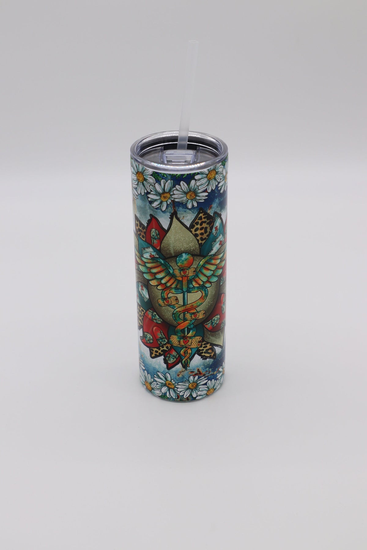 Sunflower Nurse Tumbler, Sublimated 20oz RN Gift