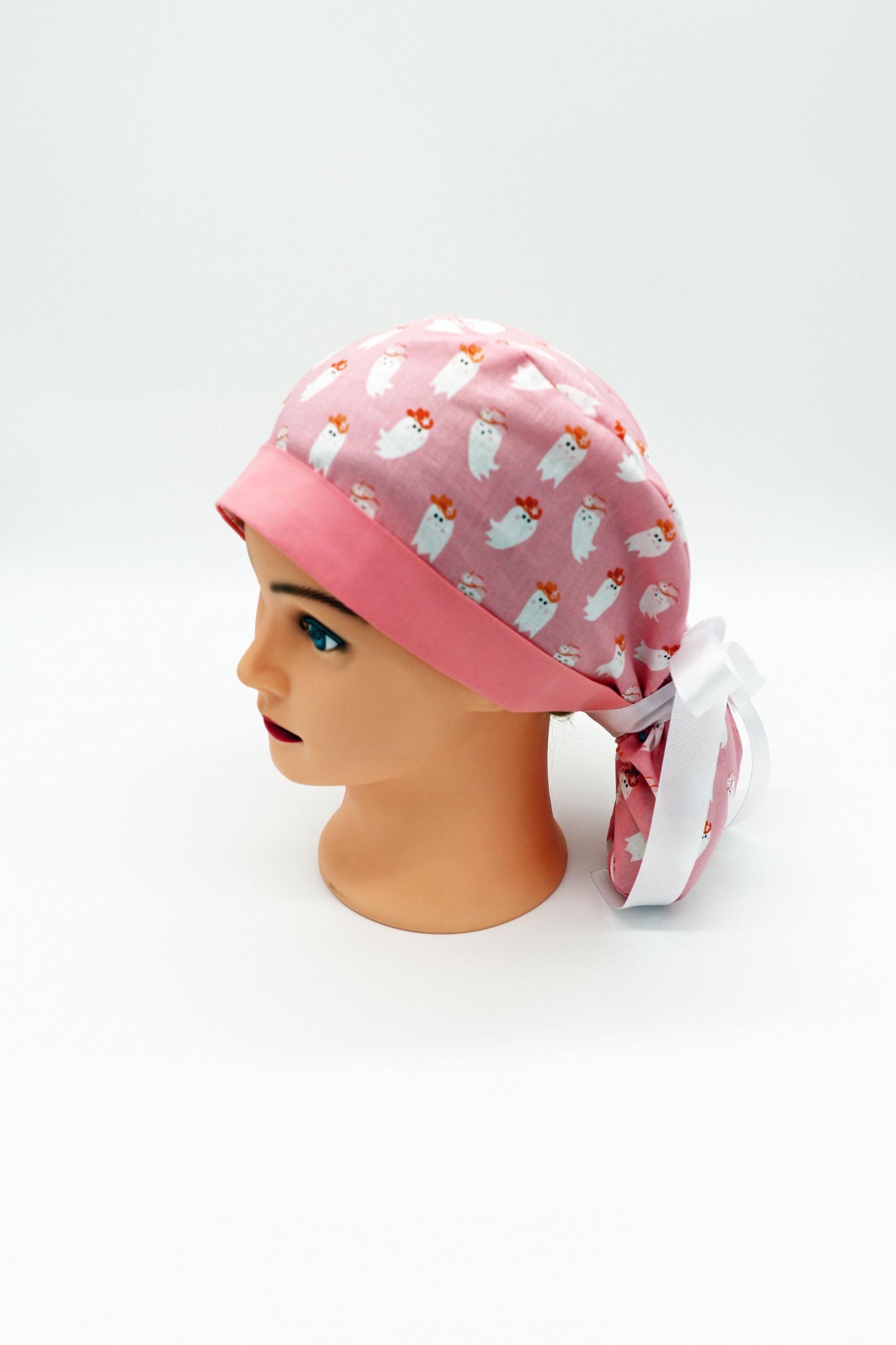 Ponytail Holder Scrub Cap