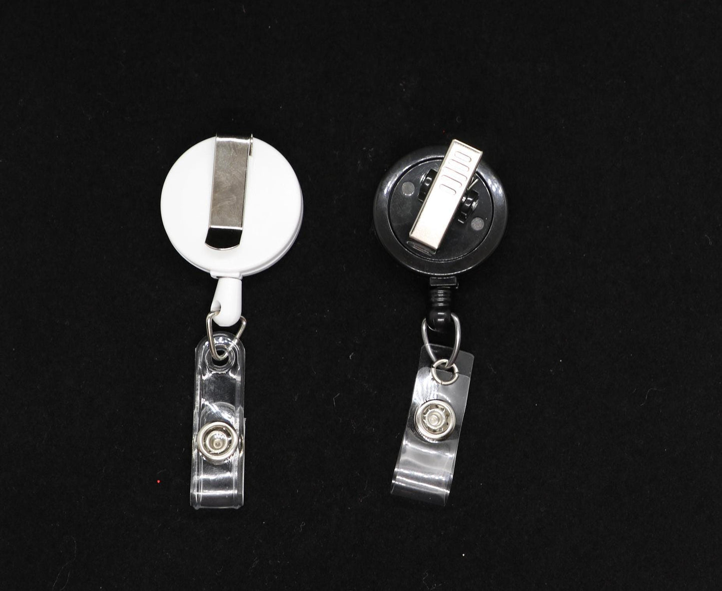 White Belt Clip Black Alligator Clip