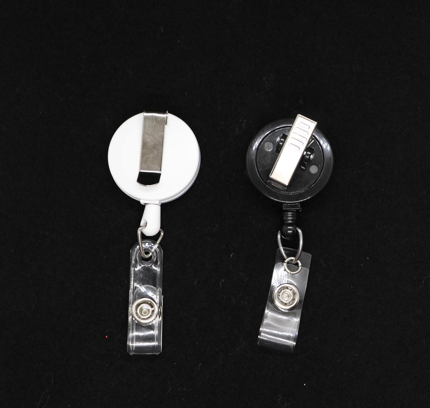 White Belt Clip Black Alligator Clip