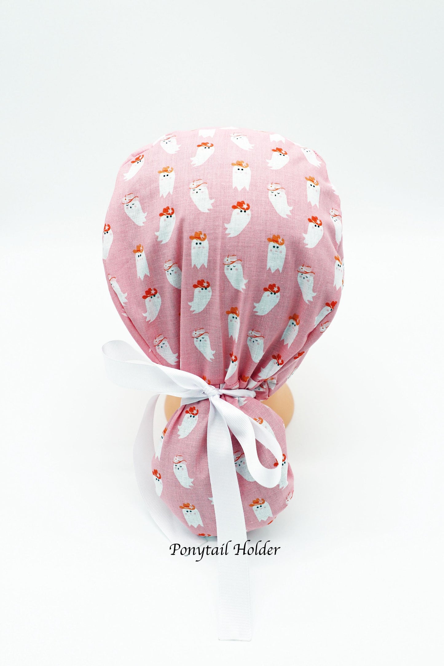 Ponytail Holder Scrub Cap