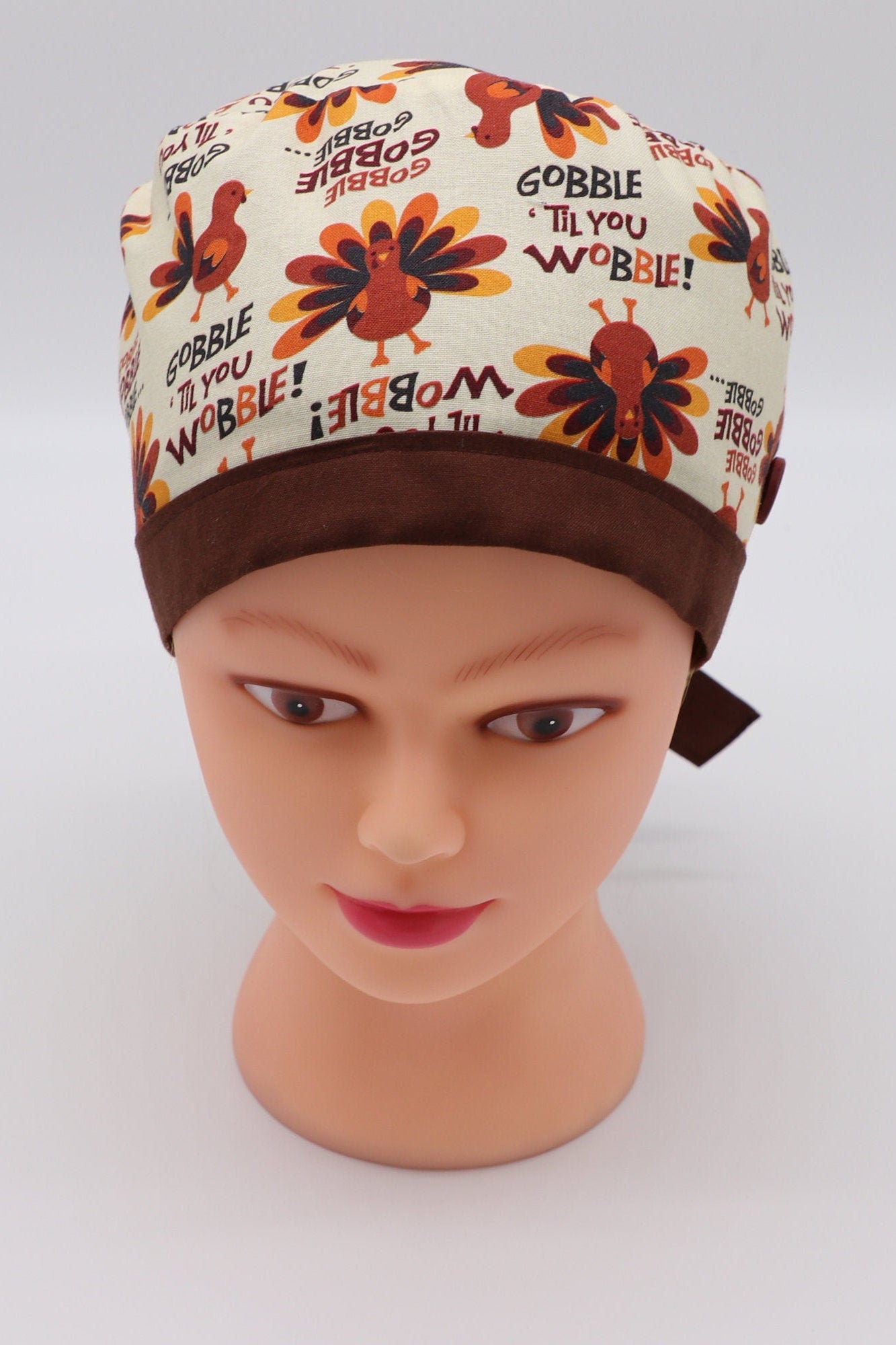 Thanksgiving Turkey Nurse Scrub Cap