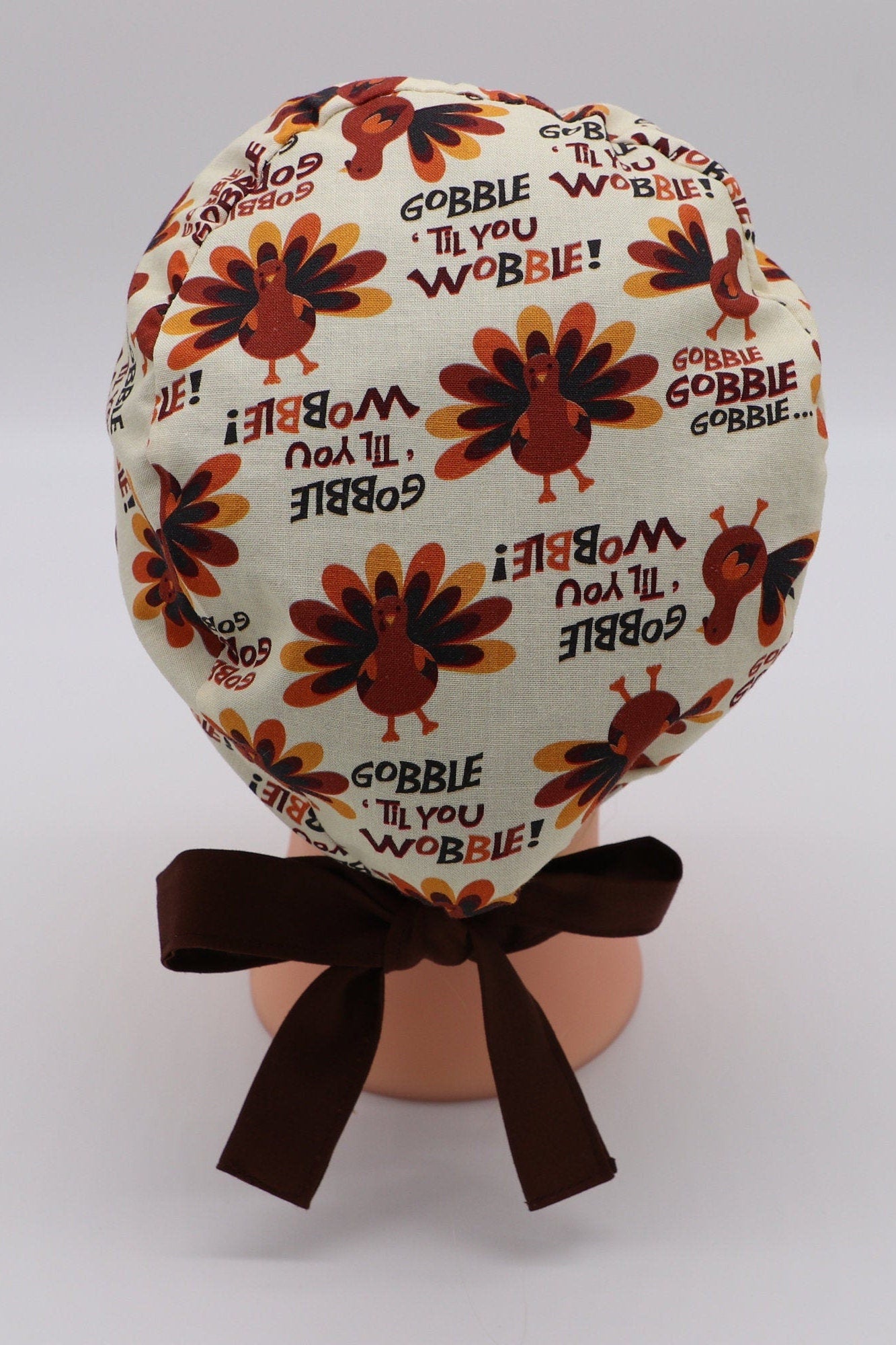 Thanksgiving Turkey Nurse Scrub Cap