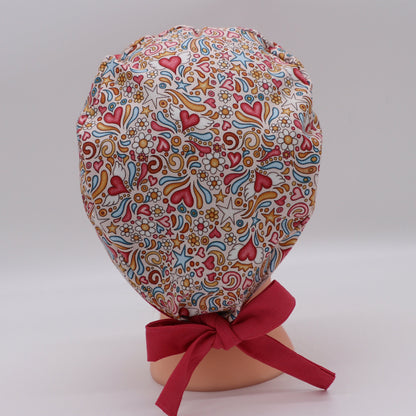 Hearts of Love Nurse Scrub Cap 2