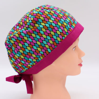 Mosaic Nurse Scrub Cap