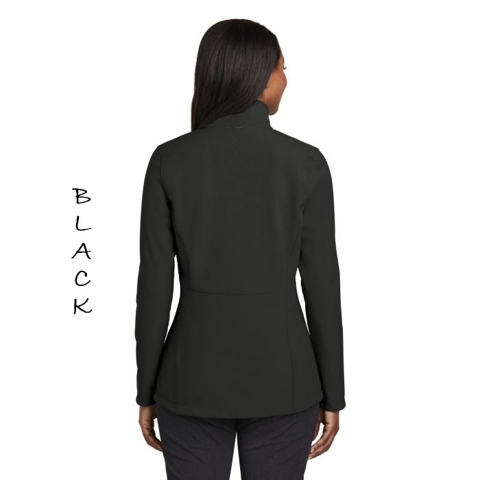 Personalized Soft Shell Women's Jacket: Water Resistant Embroidered Coat