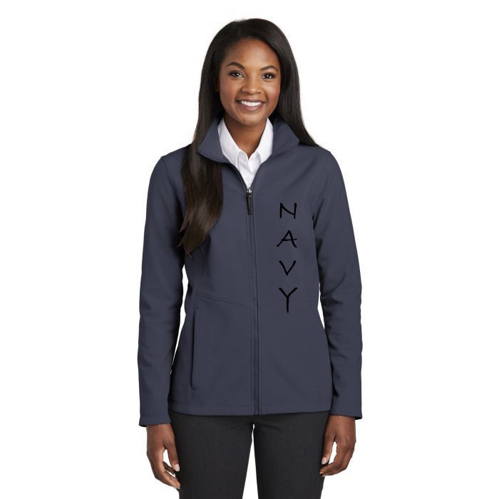 Personalized Soft Shell Women's Jacket: Water Resistant Embroidered Coat