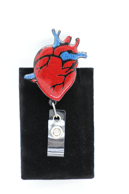Realistic Heart Badge Reel: Cardiology Nurse Gift
