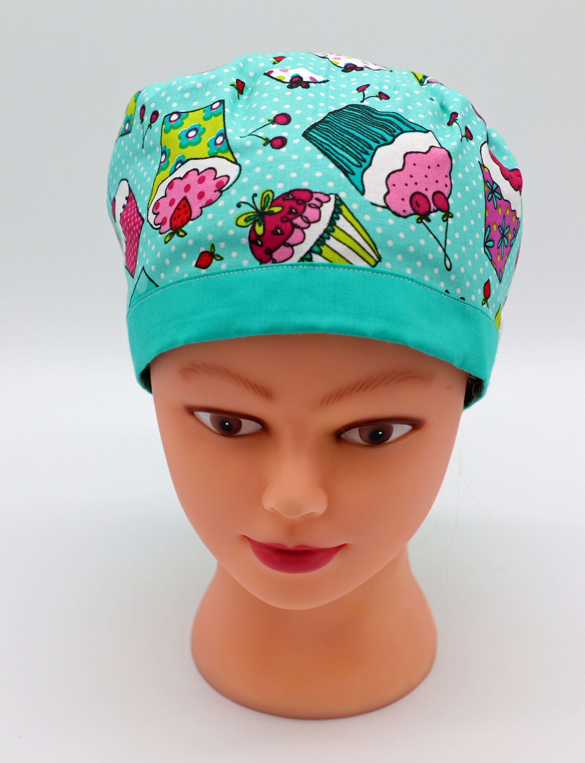 Cupcake Scrub Cap: Cotton Nurse or Ponytail Style