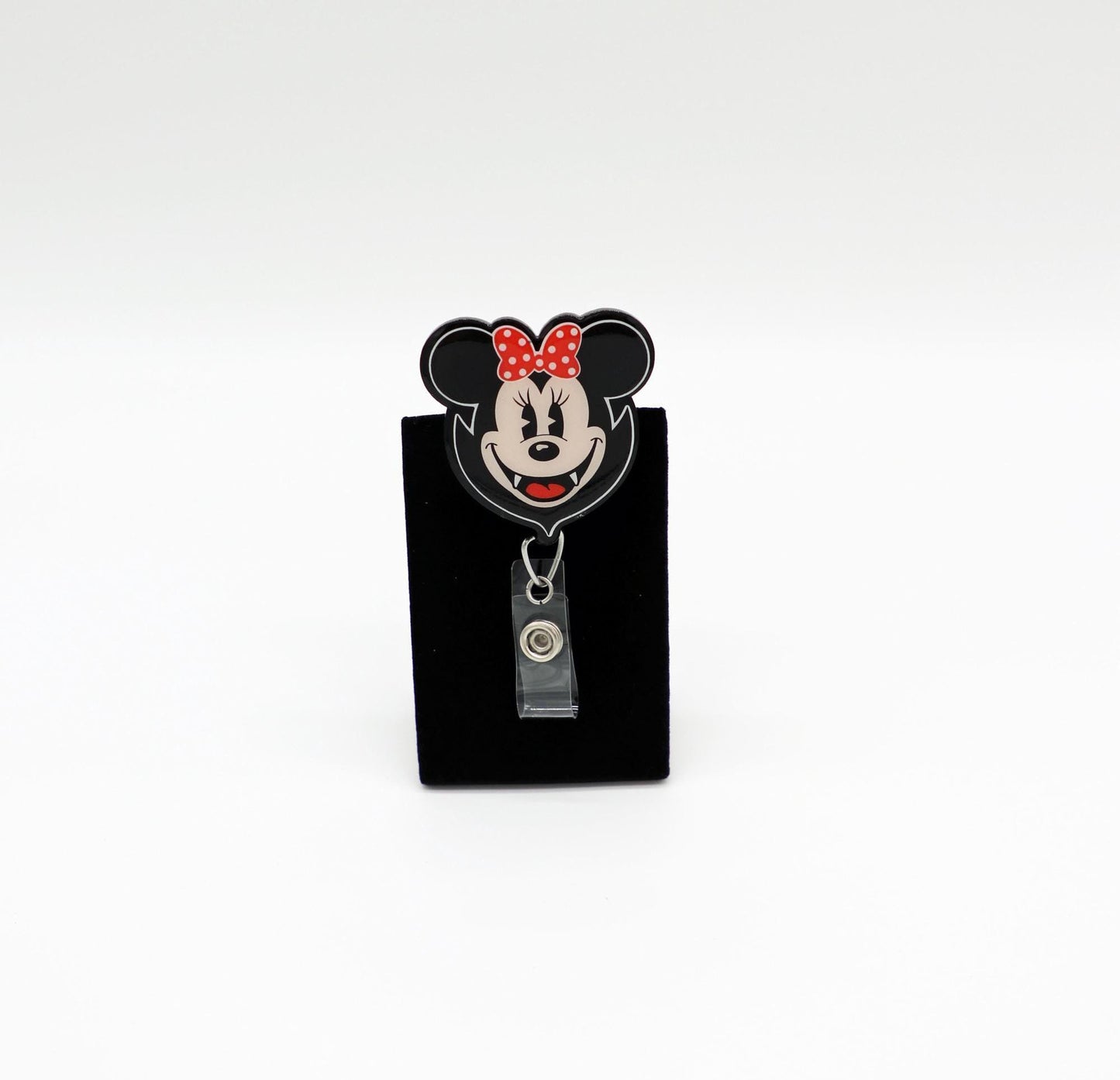 Mickey or Minnie Halloween Badge Reel, Disney Halloween Badge Reel, Mickey Vampire Badge Reel, Minnie Vampire Badge Reel, Halloween, Vampire