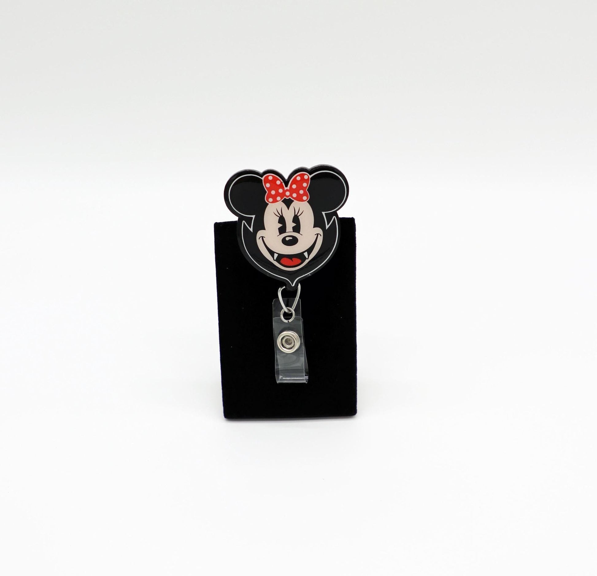 Mickey or Minnie Halloween Badge Reel, Disney Halloween Badge Reel, Mickey Vampire Badge Reel, Minnie Vampire Badge Reel, Halloween, Vampire