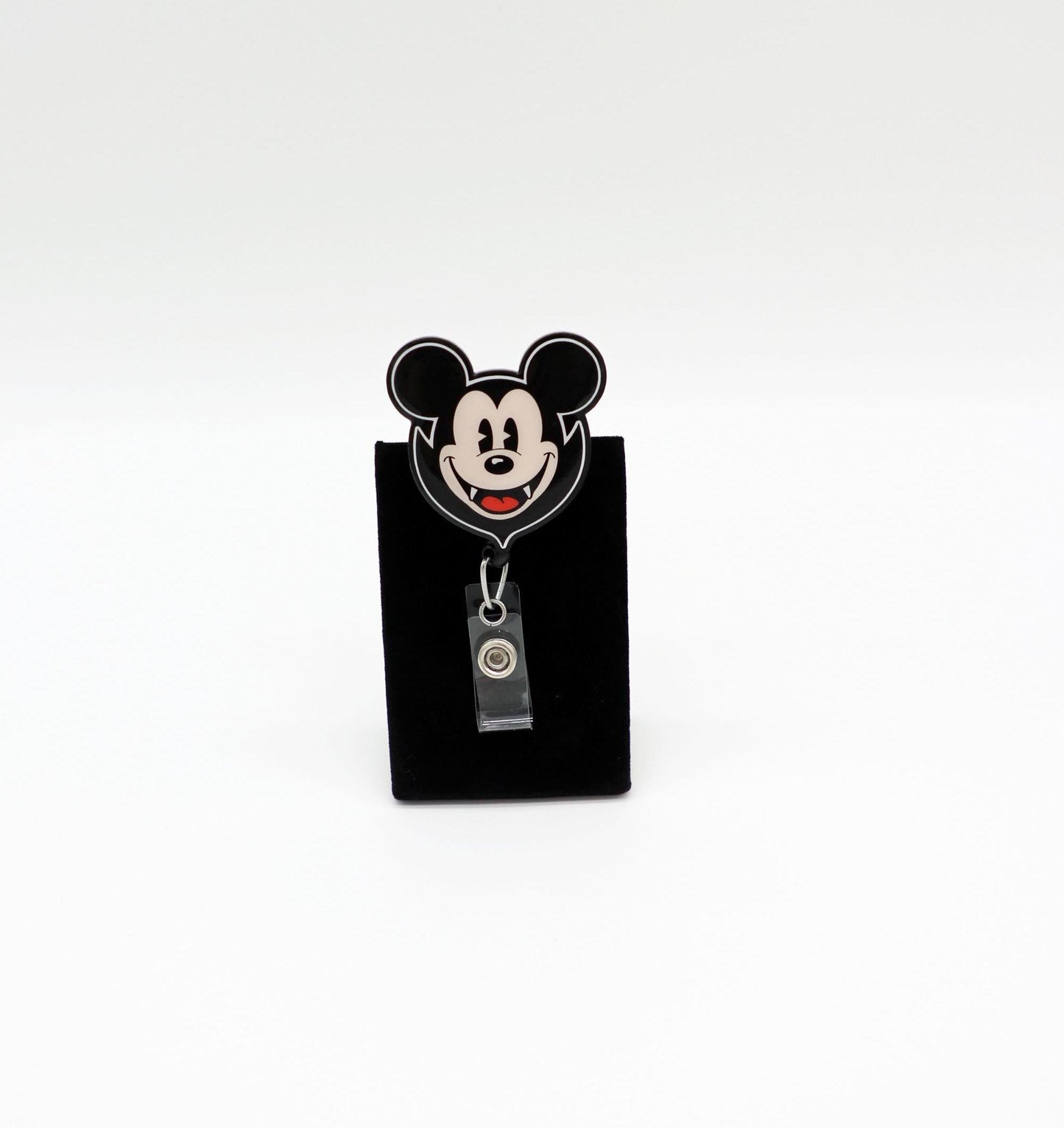Mickey or Minnie Halloween Badge Reel, Disney Halloween Badge Reel, Mickey Vampire Badge Reel, Minnie Vampire Badge Reel, Halloween, Vampire