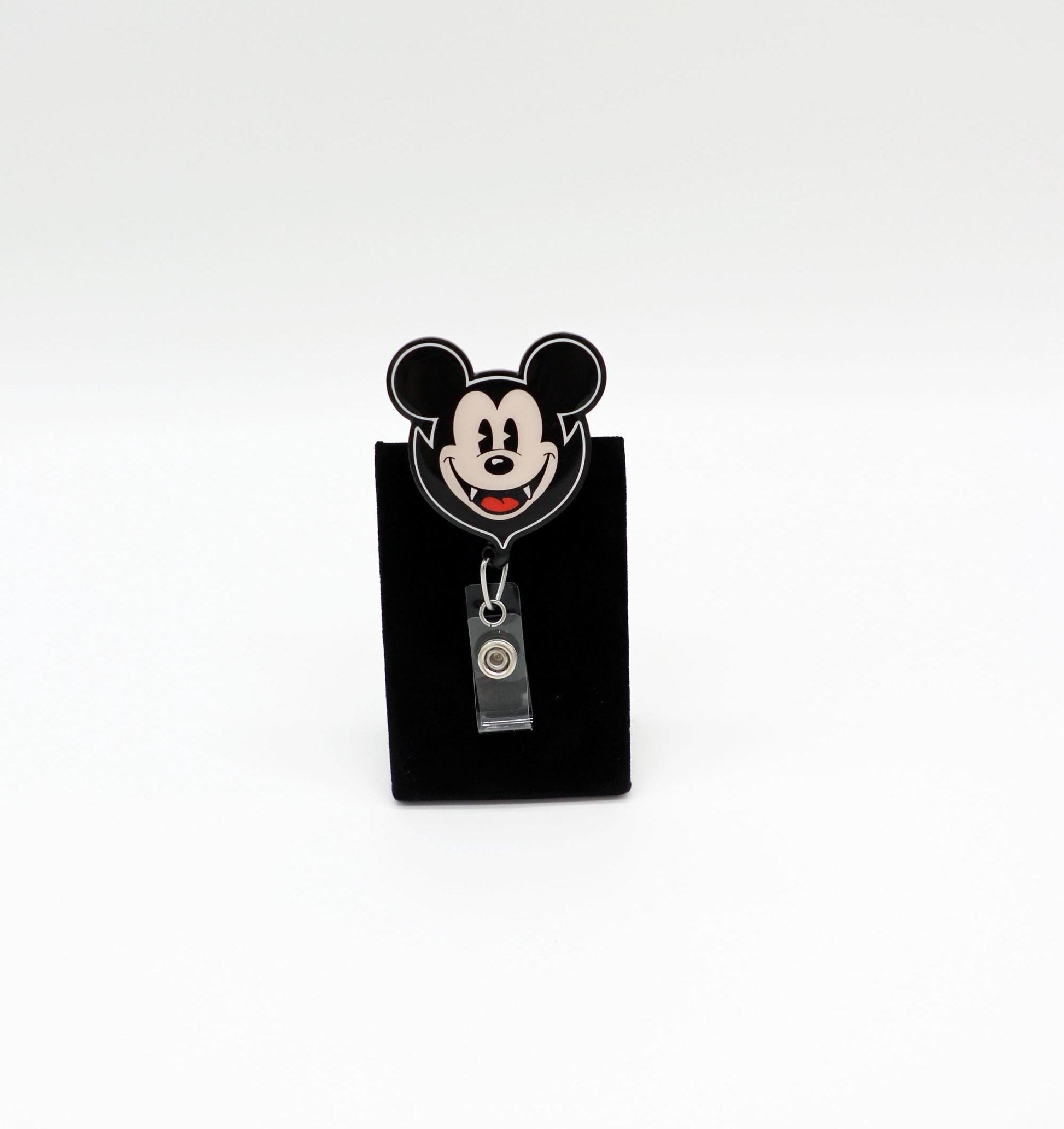 Mickey or Minnie Halloween Badge Reel, Disney Halloween Badge Reel, Mickey Vampire Badge Reel, Minnie Vampire Badge Reel, Halloween, Vampire