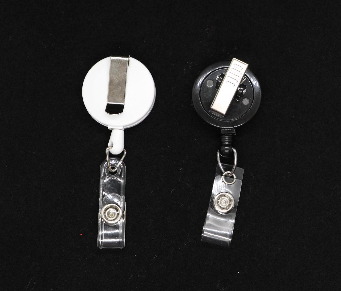 White Belt Clip Black Alligator Clip