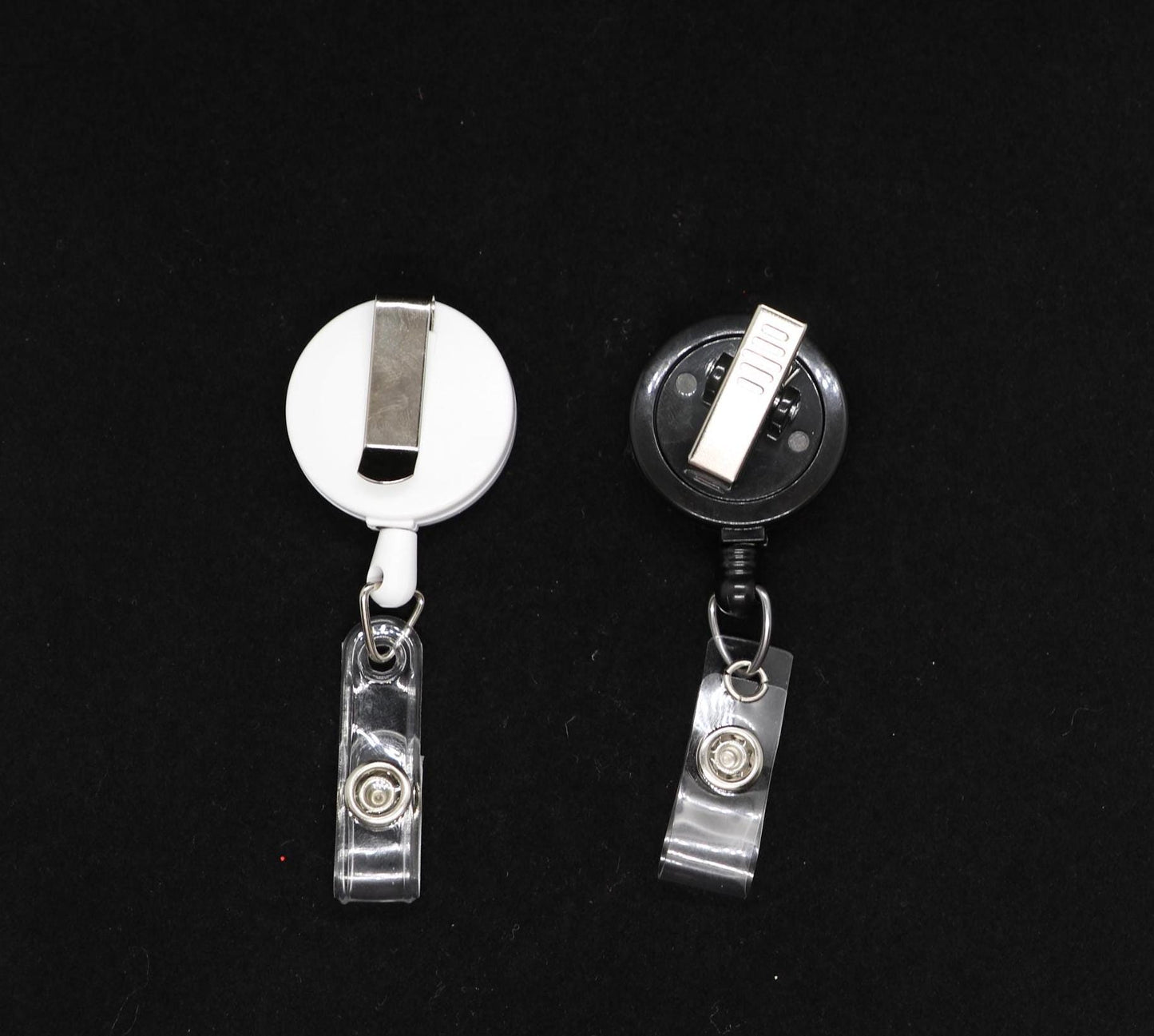 White Belt Clip Black Alligator Clip