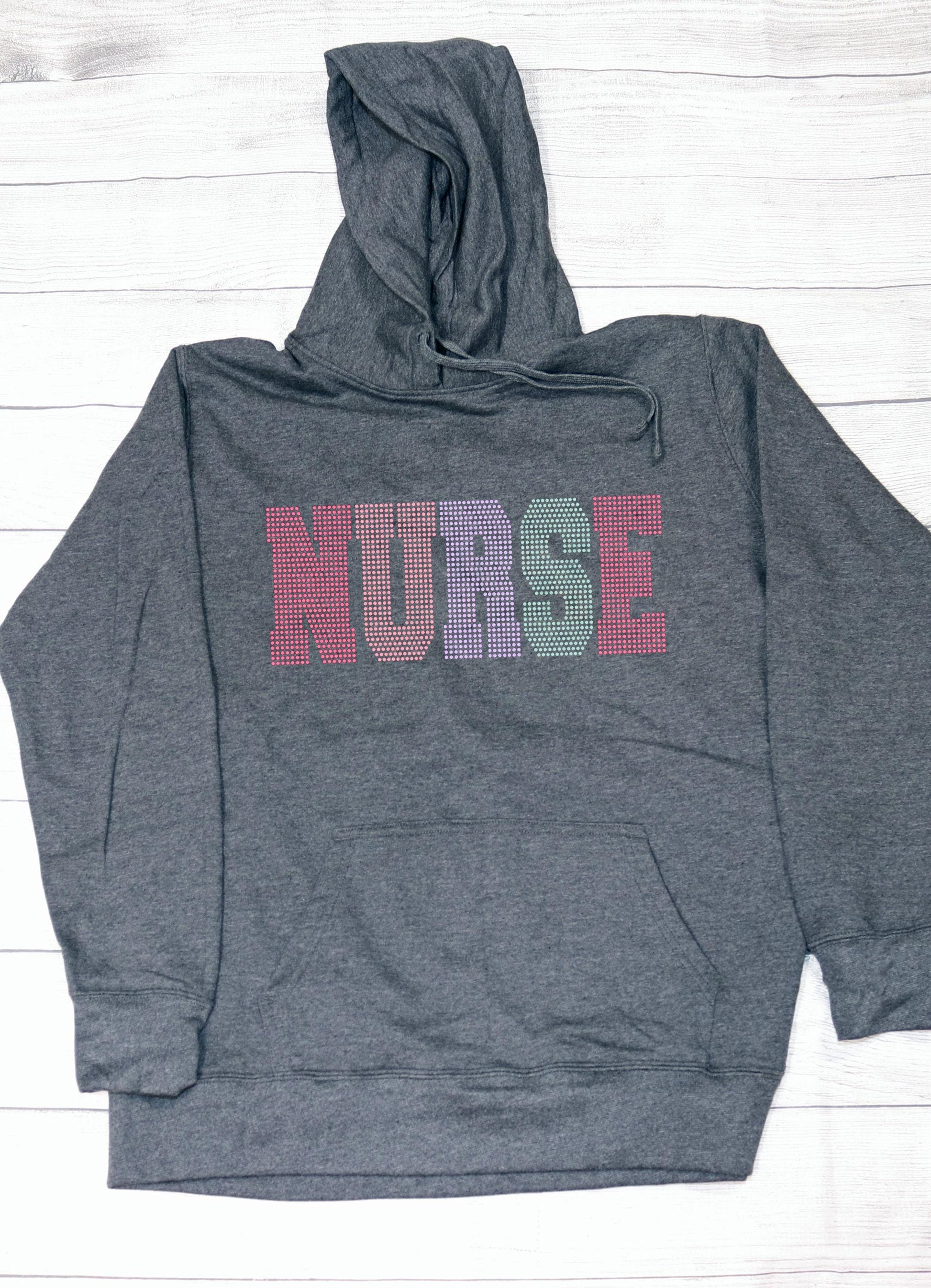 Nurse Sweatshirt, RN Hooded Sweatshirt, Nurse, RN Gift, RN Graduation Gift,