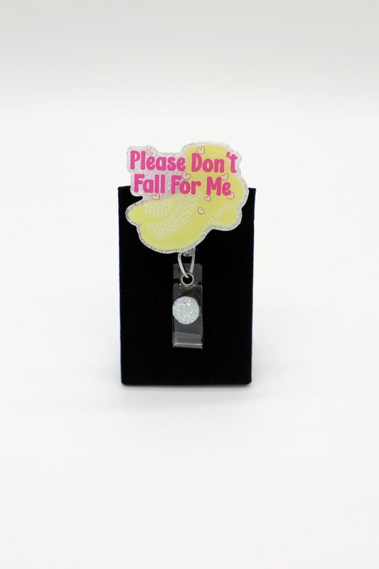 Fall Sock Badge Reel, Please Don't Fall Badge Reel, RN Badge Reel, Nurse Badge Reel, Work Badge Reel, Funny Badge Reel,
