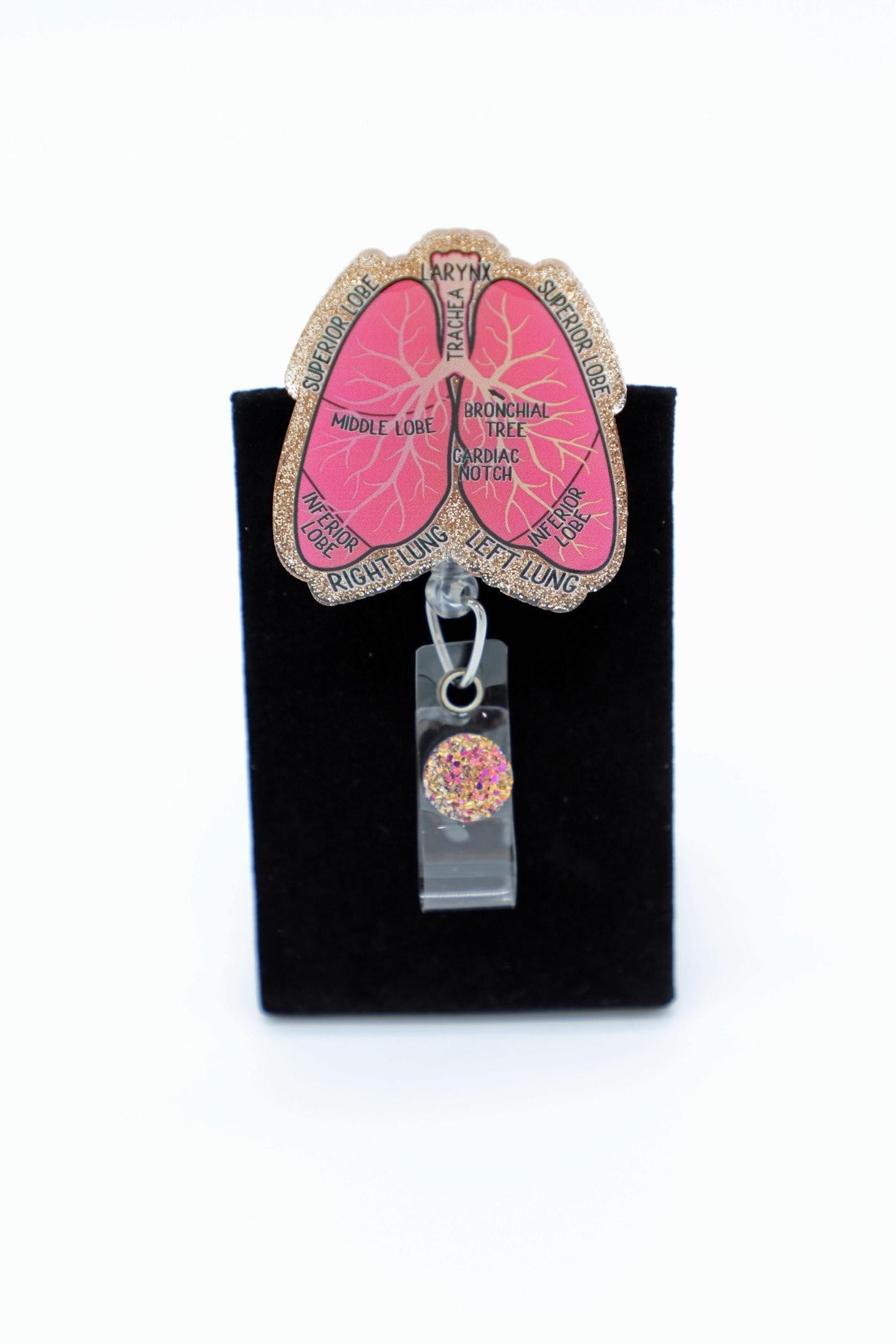 Respiratory Therapist Badge Reel, RT Badge Reel, Pulmonologist Badge Reel, MD Badge Reel, Lungs Badge Reel, Anatomical Lungs, Medical Badge