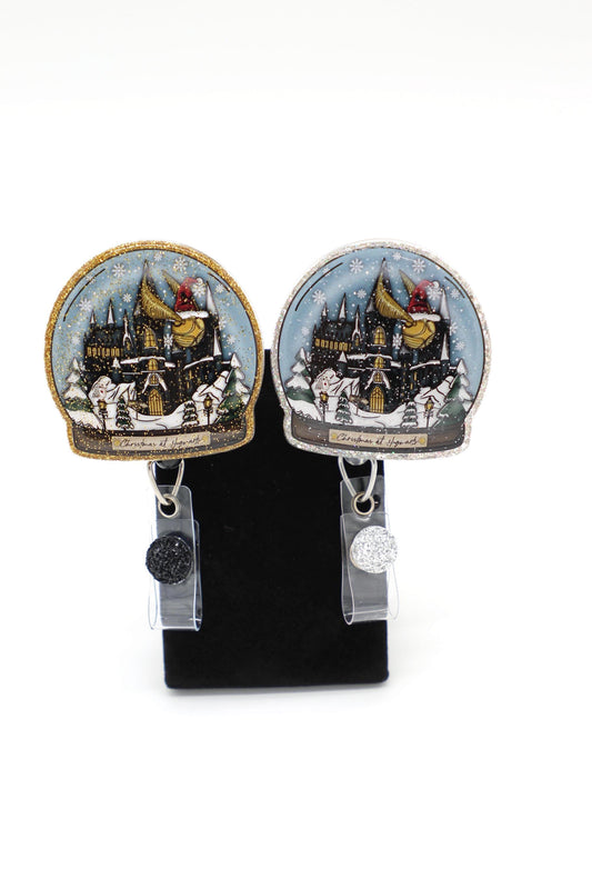 Wizardly Christmas Badge Reel, Christmas Badge Reel, RN Badge Reel