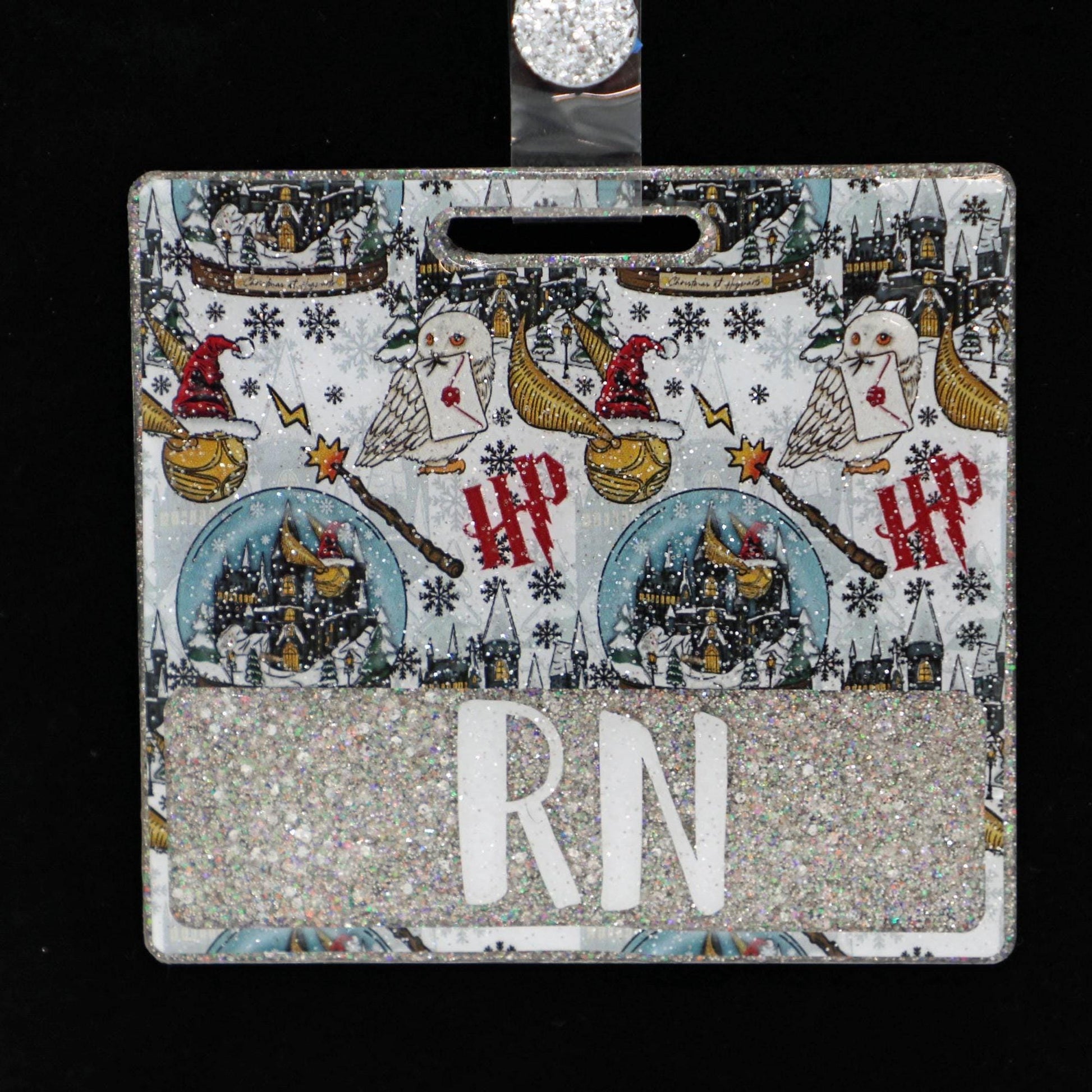 Wizardly Christmas Badge Buddy, Christmas Badge Reel, RN Badge Reel, Badge Reel and Badge Buddy Combo