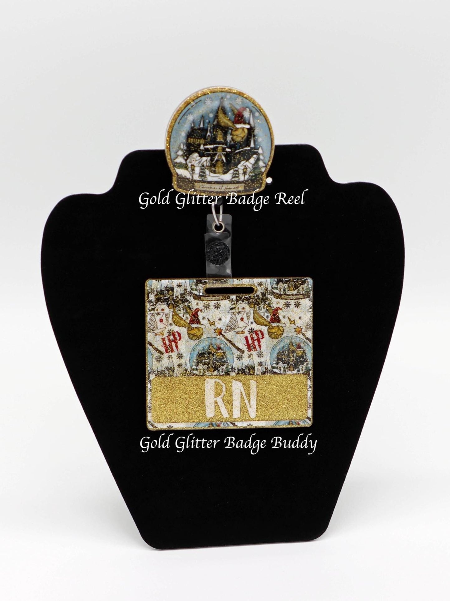 Wizardly Christmas Badge Reel, Christmas Badge Reel, RN Badge Reel