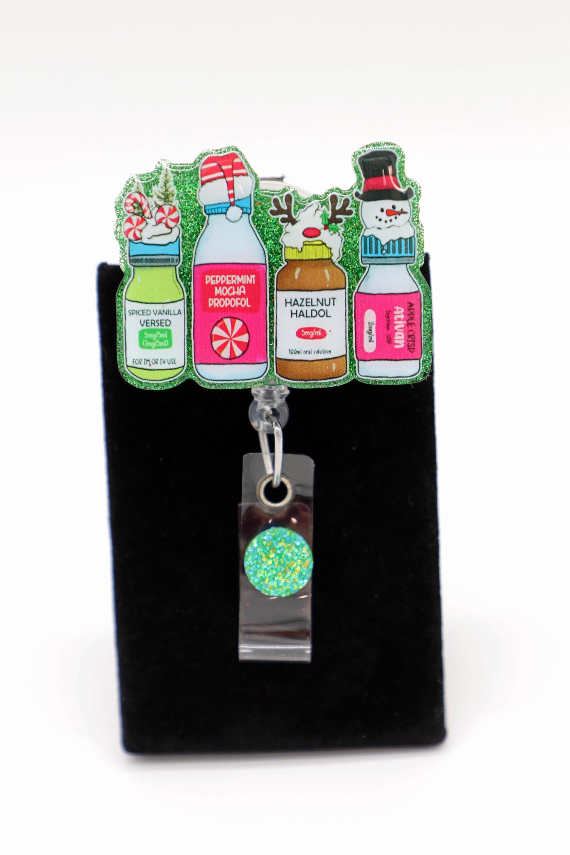 ICU Nurse Christmas Badge Reel