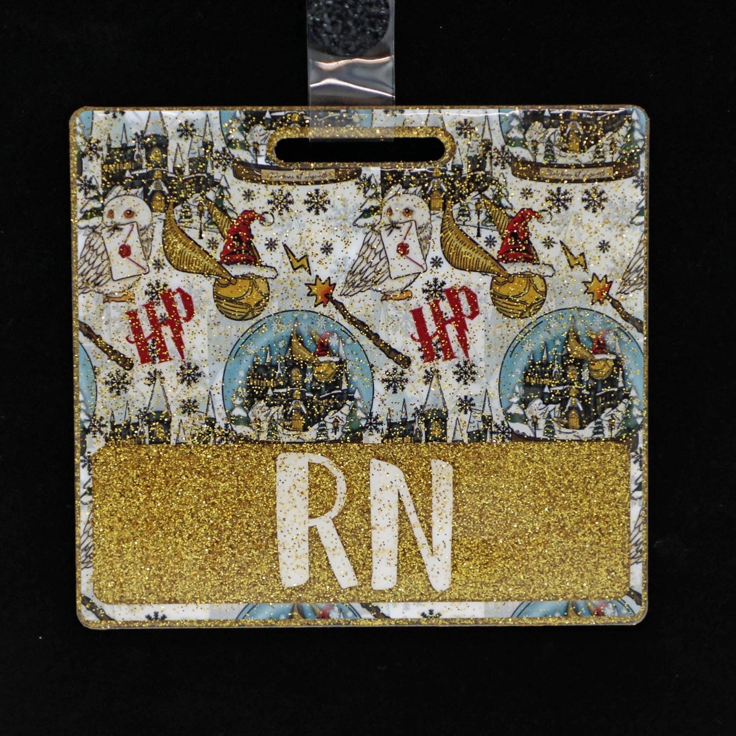 Wizardly Christmas Badge Buddy, Christmas Badge Reel, RN Badge Reel, Badge Reel and Badge Buddy Combo