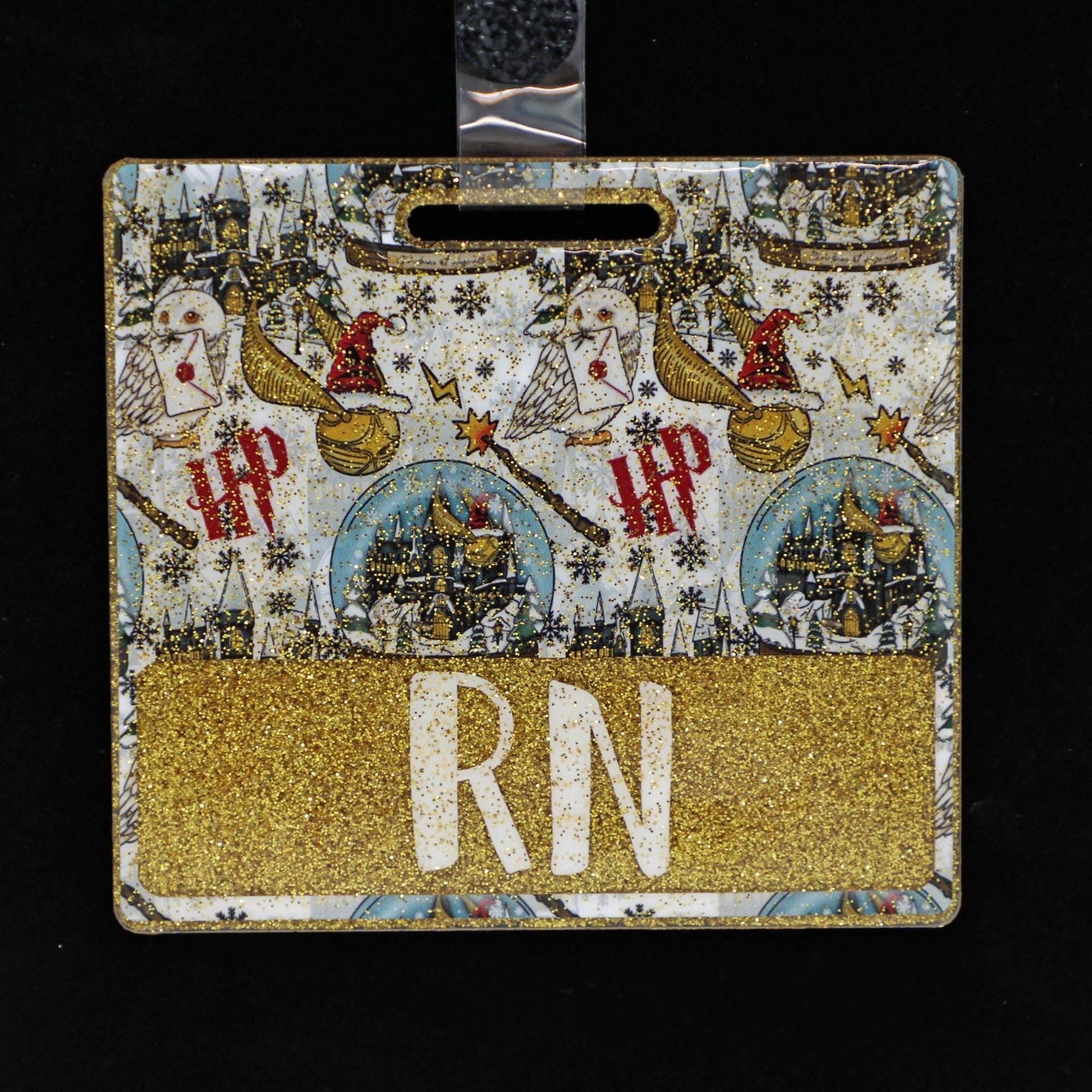 Wizardly Christmas Badge Buddy, Christmas Badge Reel, RN Badge Reel, Badge Reel and Badge Buddy Combo