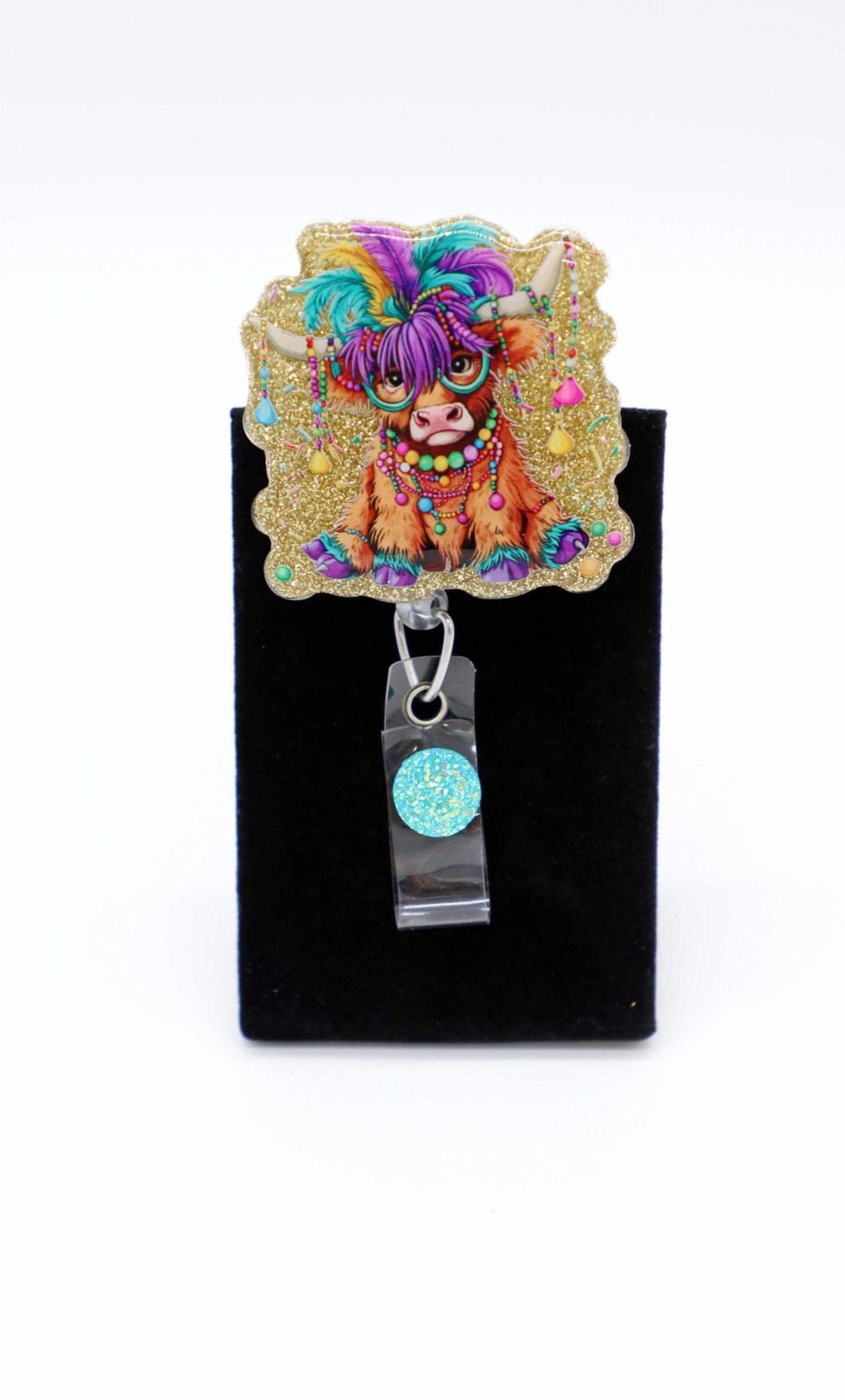 Mardi Gras Themed Badge Reel