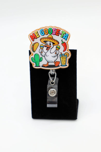 Me-Goose-Ta Badge Reel, Mi Gusta Badge Reel, RN Badge Reel, Taco Badge Reel
