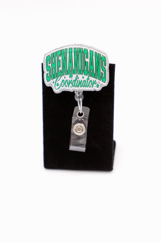 Shenanigans Coordinator Badge Reel, Charge Nurse Badge Reel, Lead Badge Reel, RN Badge Reel