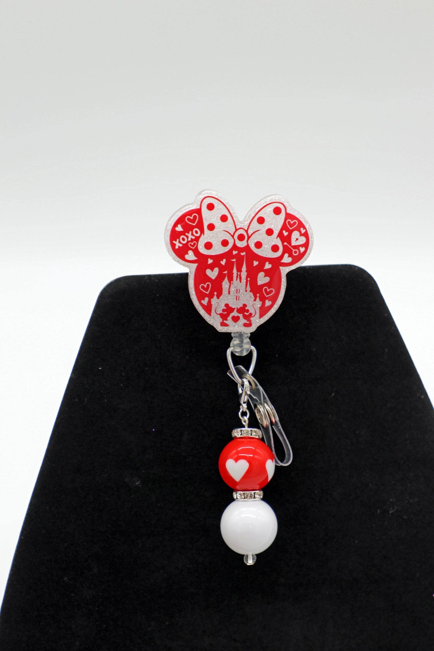Mickey and Minnie Valentine Badge Reel, RN Badge Reel, Nurse Badge Reel, Valentines Day Badge Reel