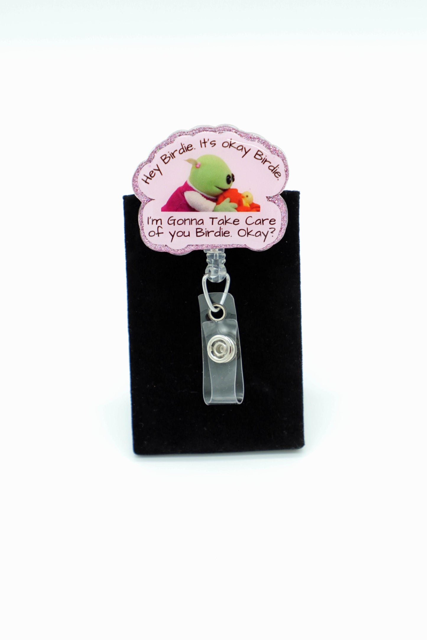 Hey Birdie, I'm Gonna Take Care of You, Cute Badge Reel, Funny Badge Reel, RN Badge Reel, Nurse Badge Reel