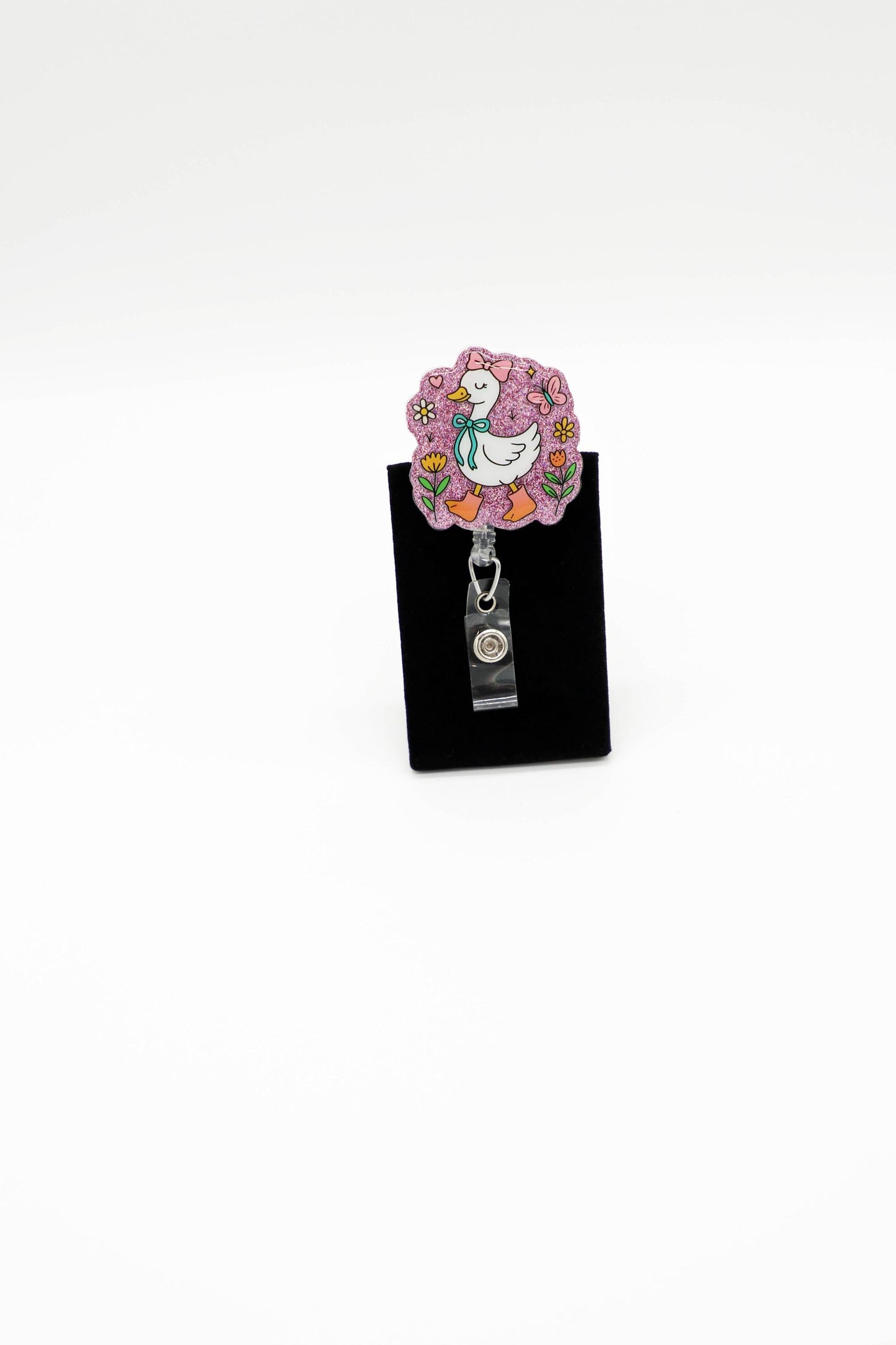 Spring Time Goose, RN Badge Reel, Nurse Badge Reel, Cute Badge Reel