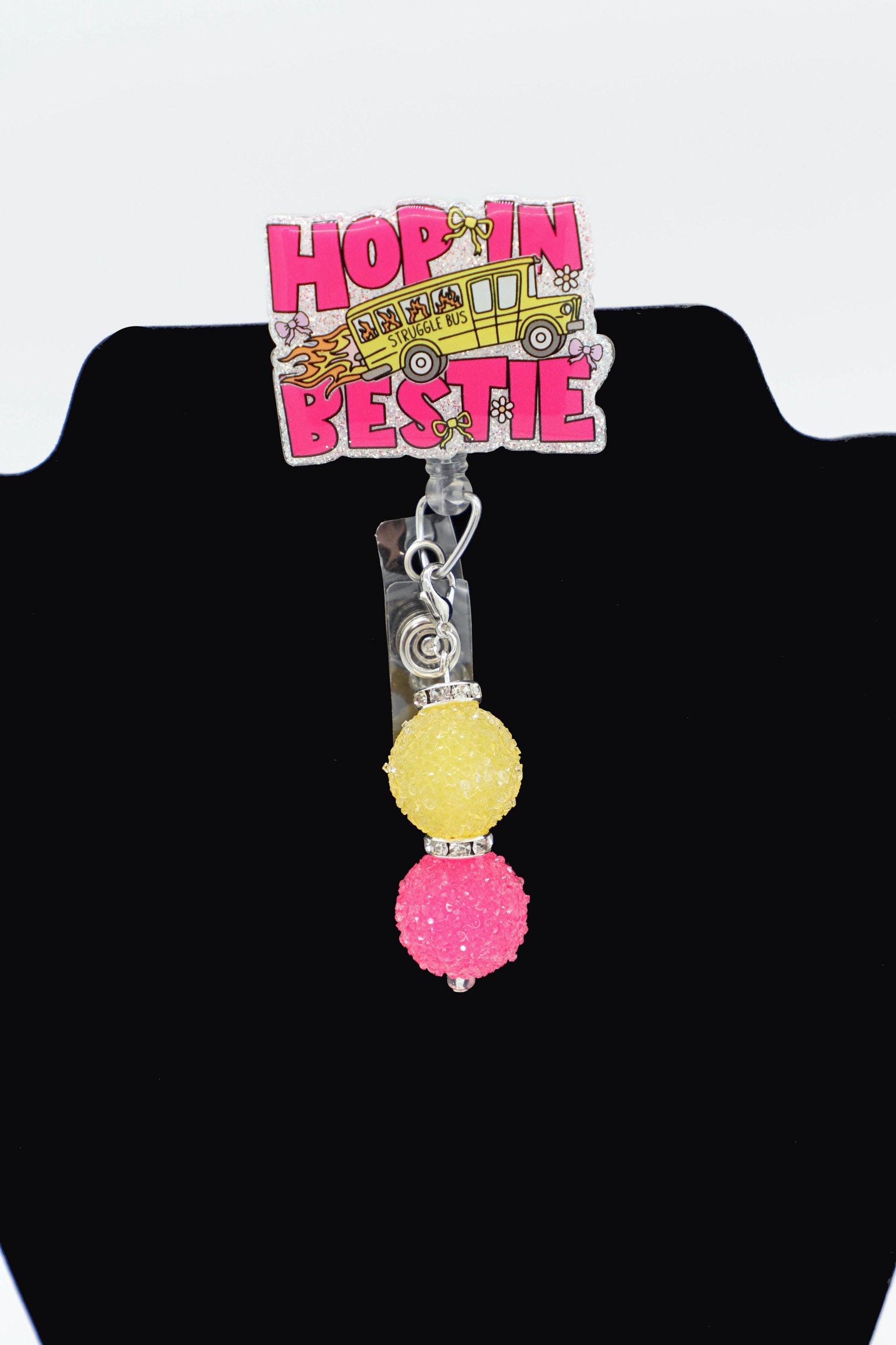 Hop In Bestie, Struggle Bus, Nurse Badge Reel, RN Badge Reel