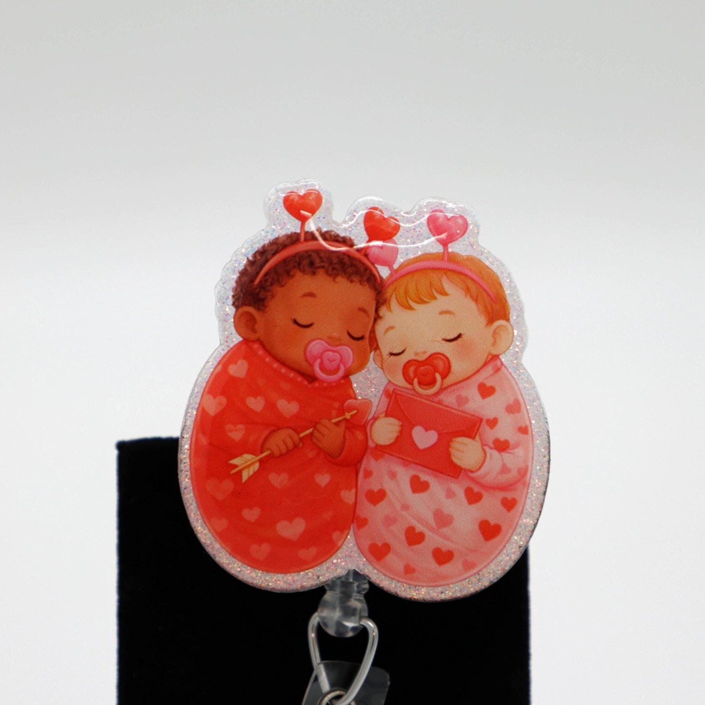 NICU Valentines Day Badge Reel, RN Badge Reel, Nurse Badge Reel, OB Badge Reel, L&D Badge Reel