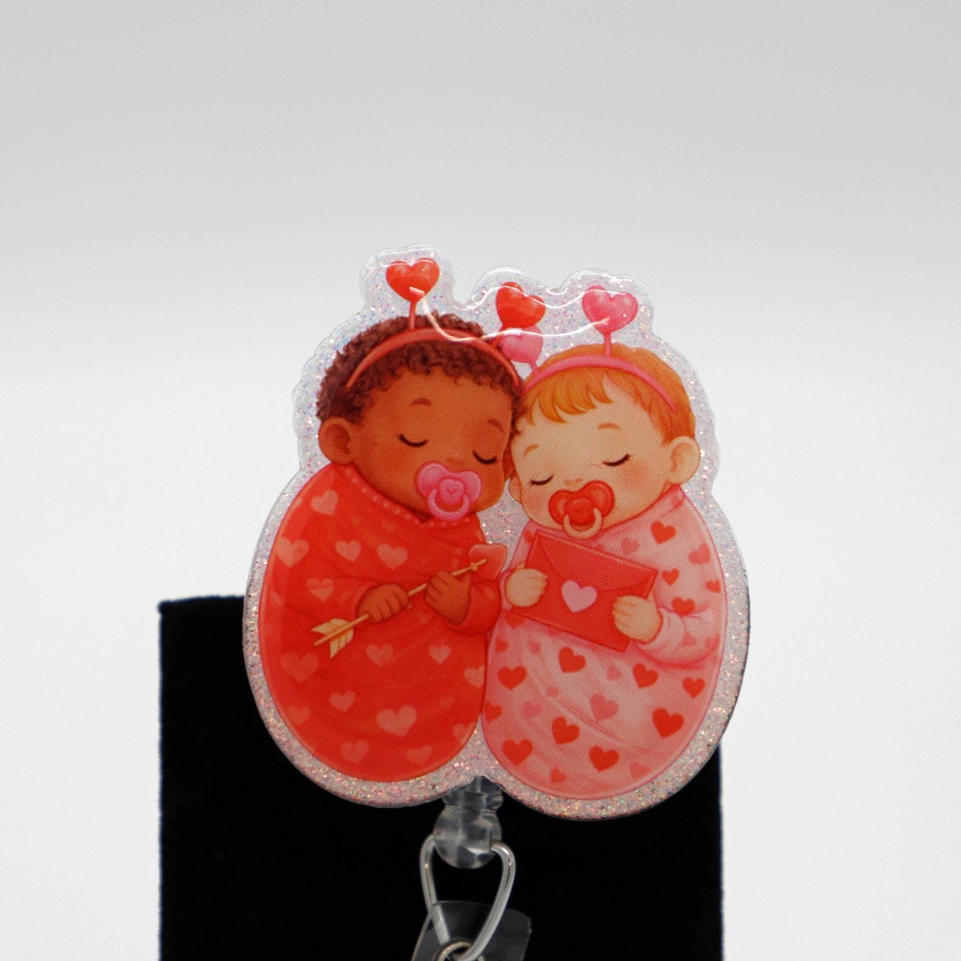 NICU Valentines Day Badge Reel, RN Badge Reel, Nurse Badge Reel, OB Badge Reel, L&D Badge Reel