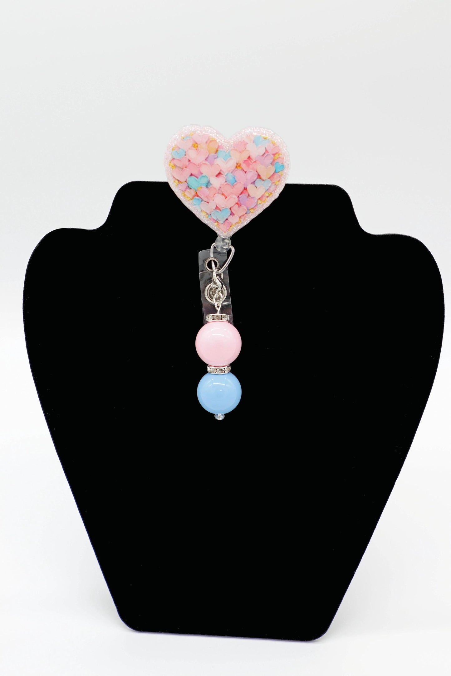 Pastel Hearts Badge Reel, Nurse Badge Reel