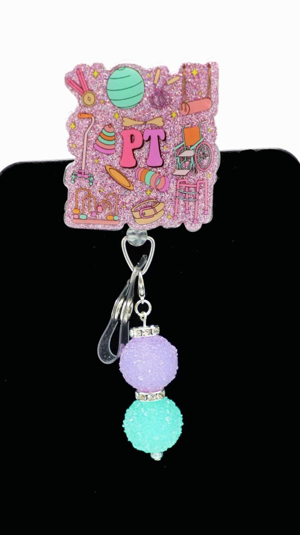 PT Badge Reel, Physical Therapist Badge Reel