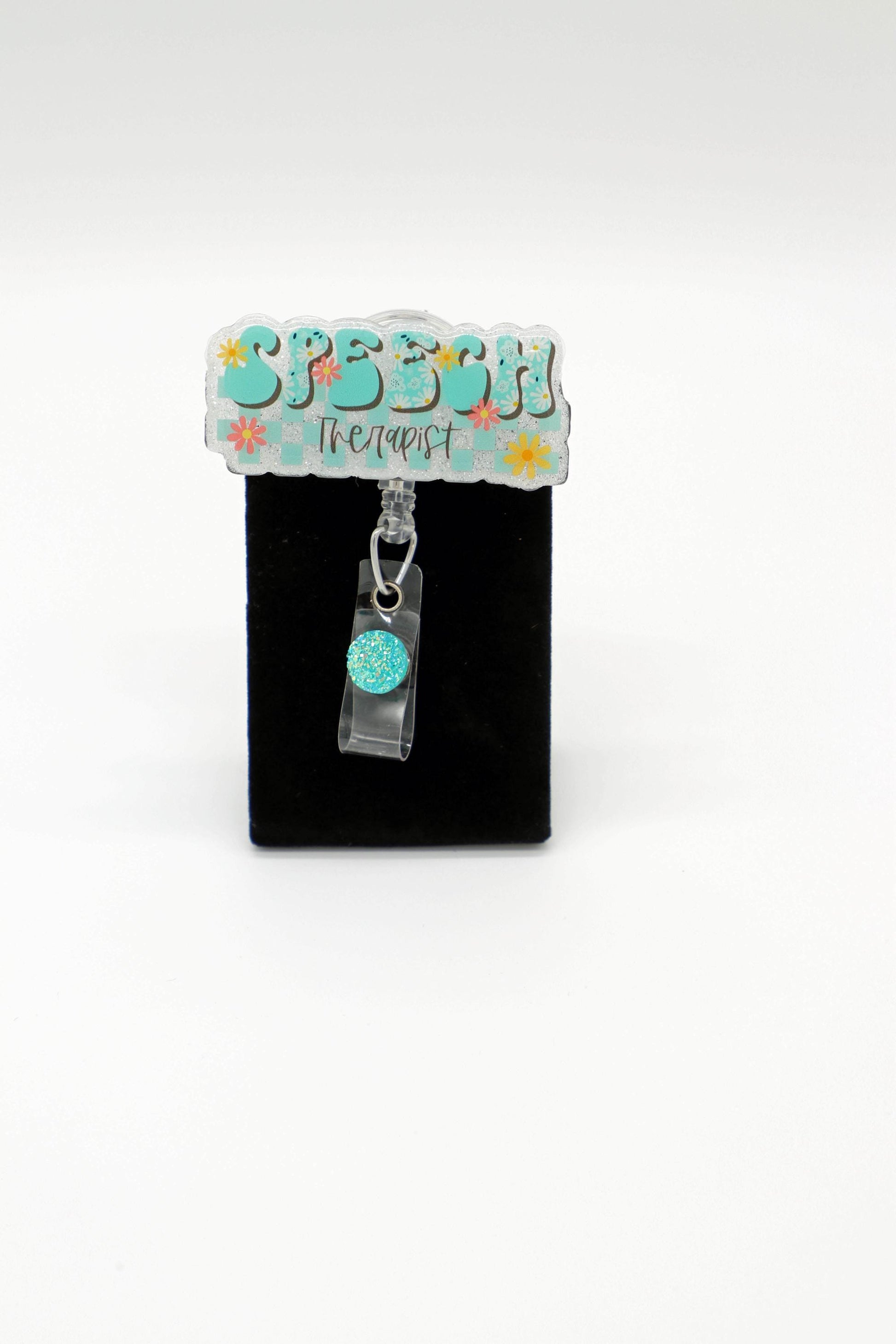 Speech Therapist Badge Reel, ST Badge Reel, Hospital lD holder