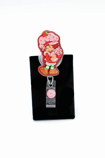 Strawberry Nurse Badge Reel, Cute Badge Reel, RN Badge Reel