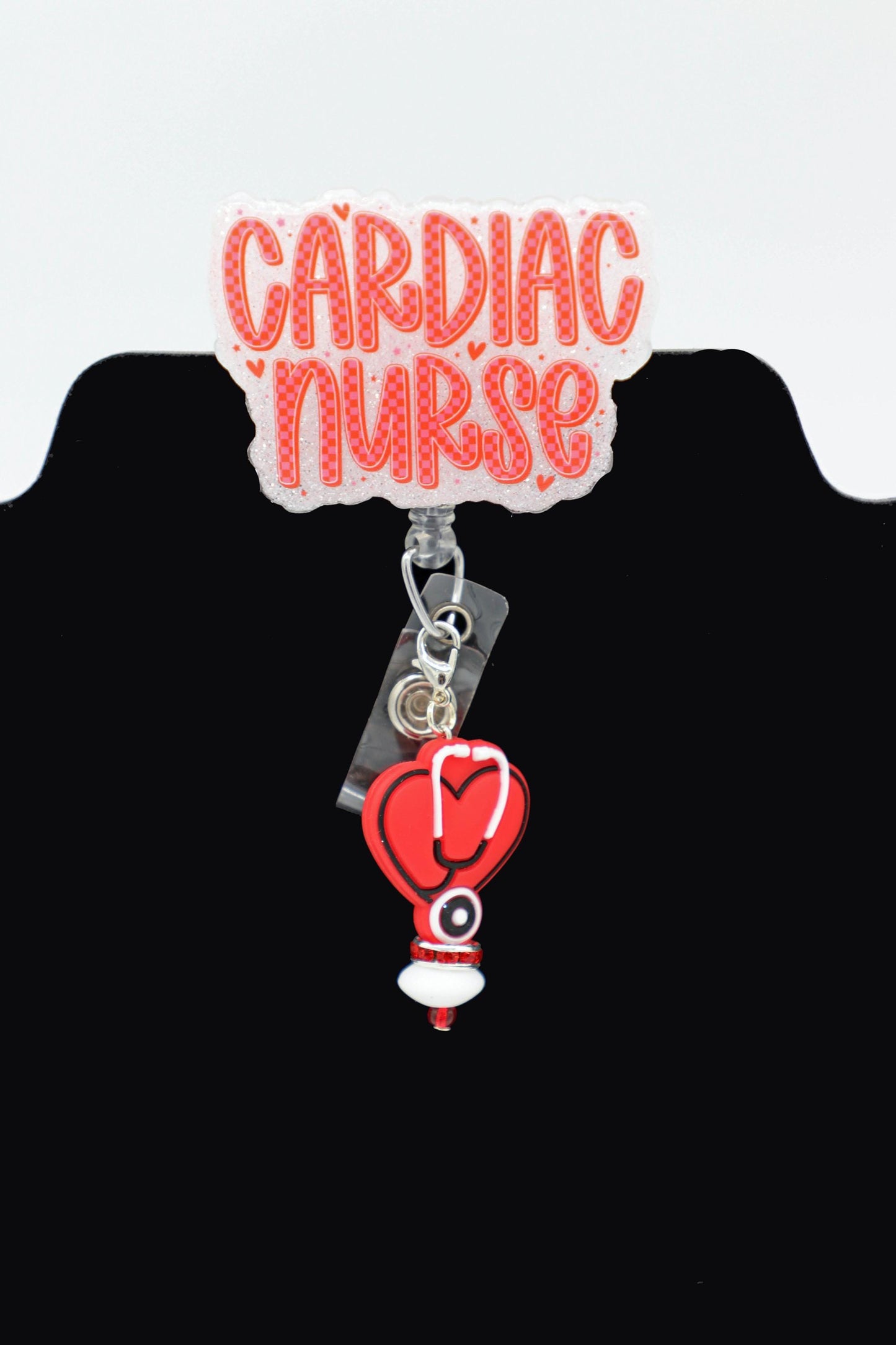 Cardiac Nurse Badge Reel, RN Badge Reel, Telemetry Nurse Badge Reel