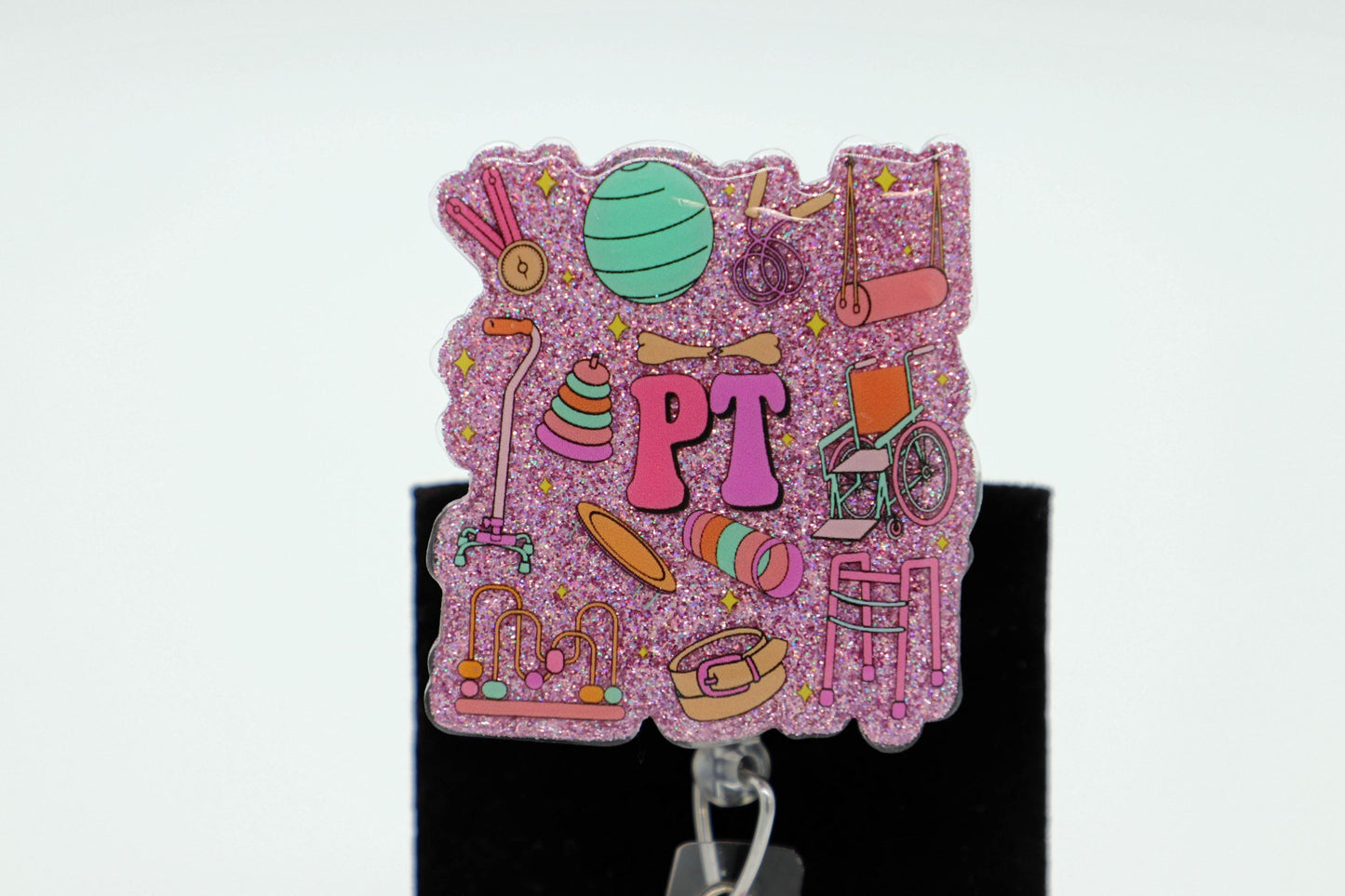 PT Badge Reel, Physical Therapist Badge Reel