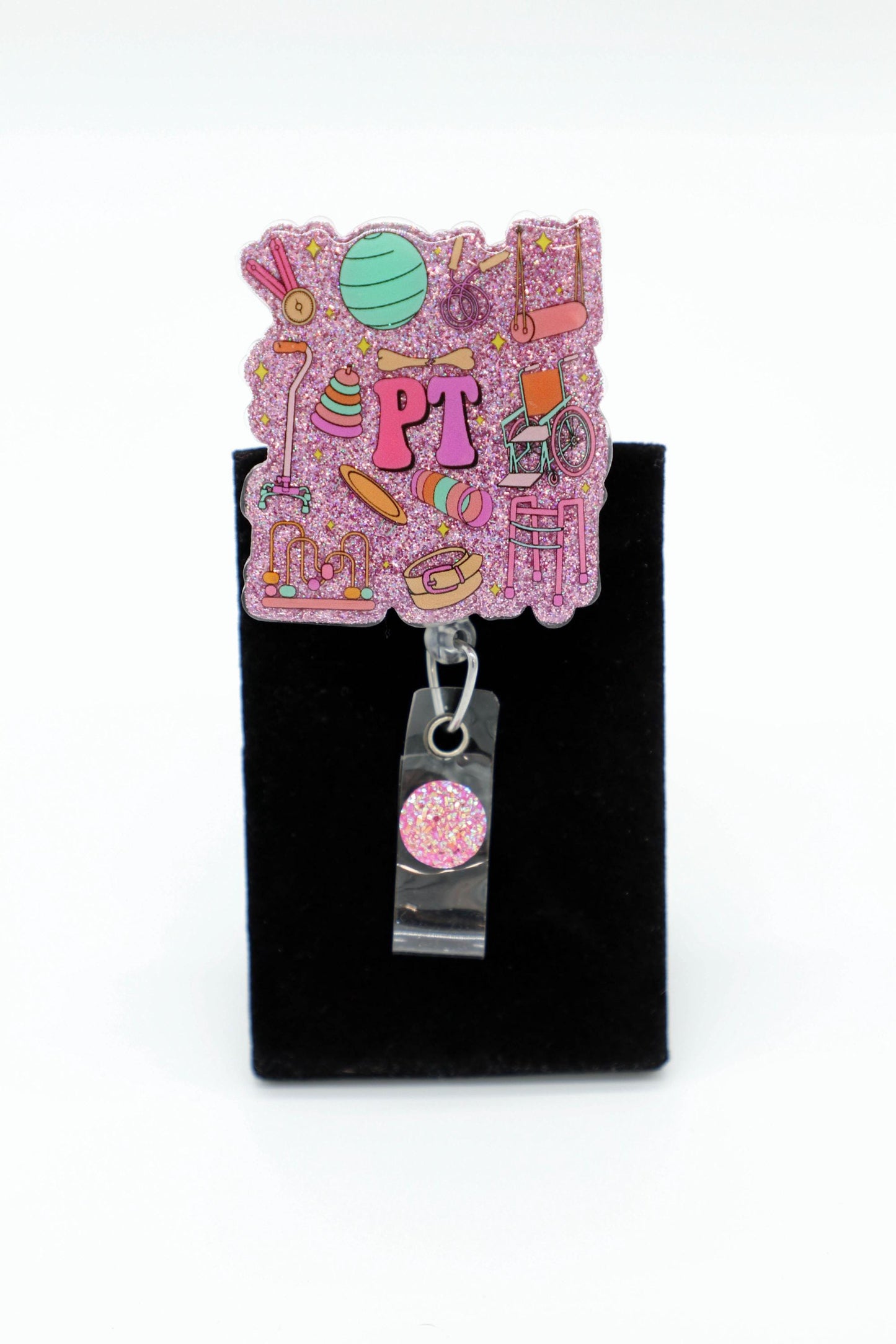 PT Badge Reel, Physical Therapist Badge Reel