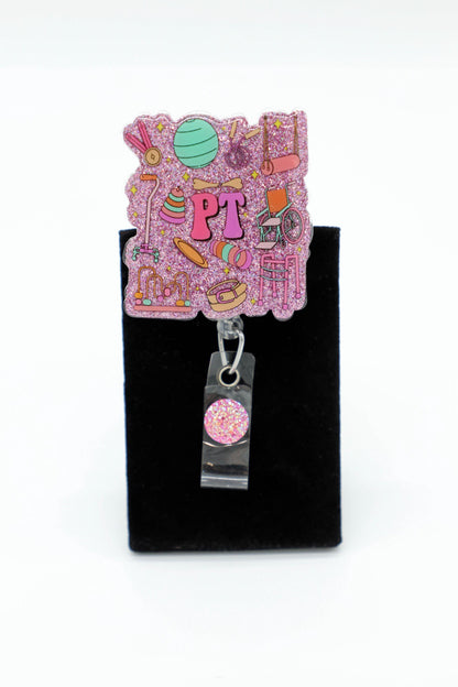 PT Badge Reel, Physical Therapist Badge Reel