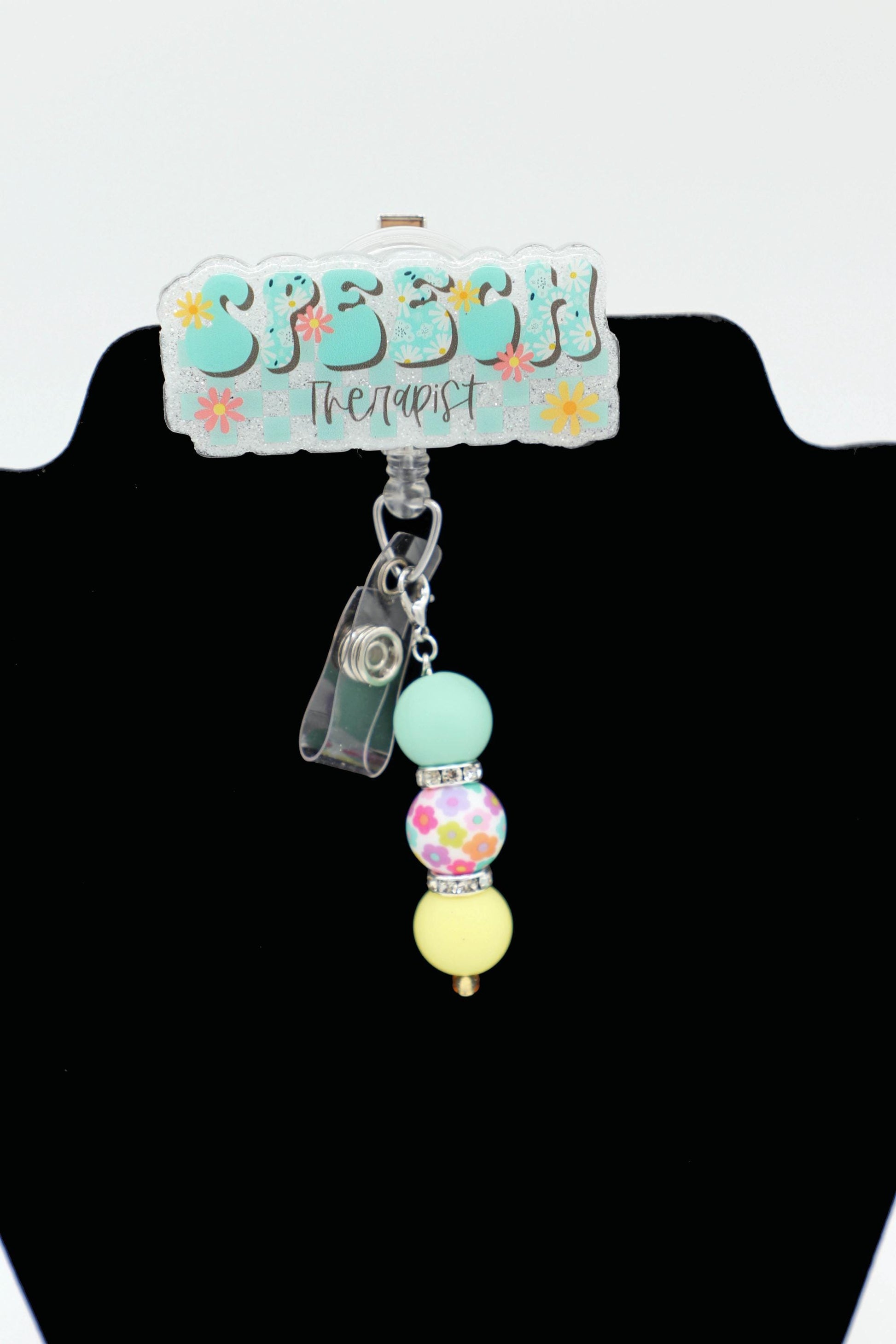 Speech Therapist Badge Reel, ST Badge Reel, Hospital lD holder