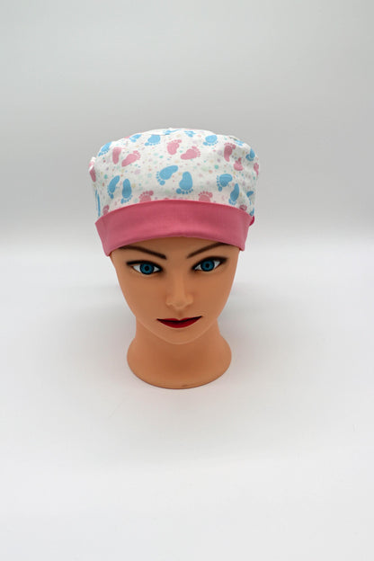 Baby Feet Scrub Cap, NICU Nurse, Labor and Delivery Nurse