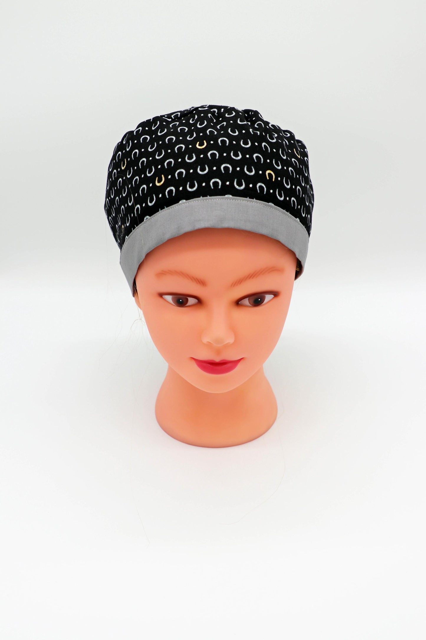 Lucky Horseshoe Nurse Scrub Cap