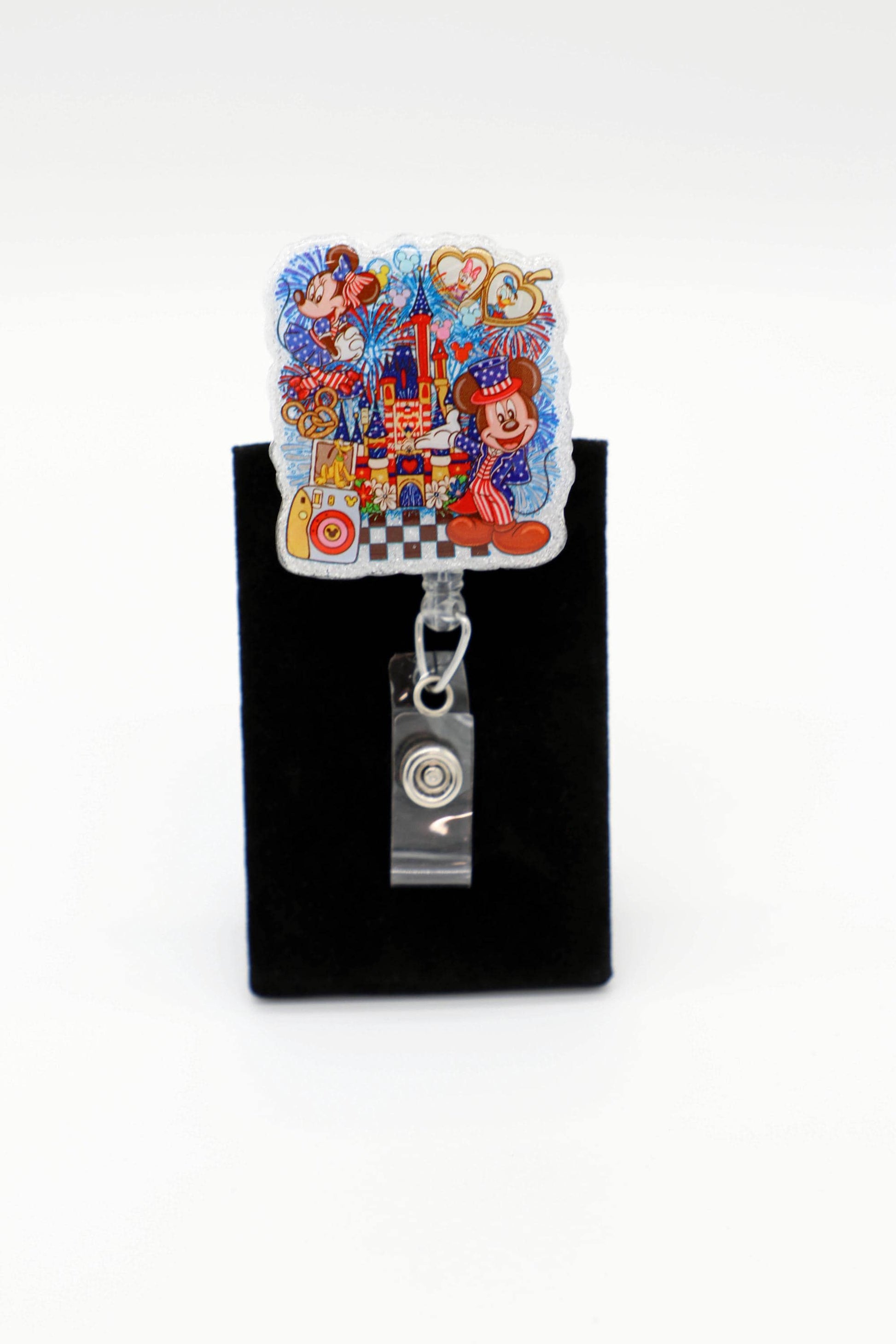 Disney Themed Fourth of July Nurse Badge Reel