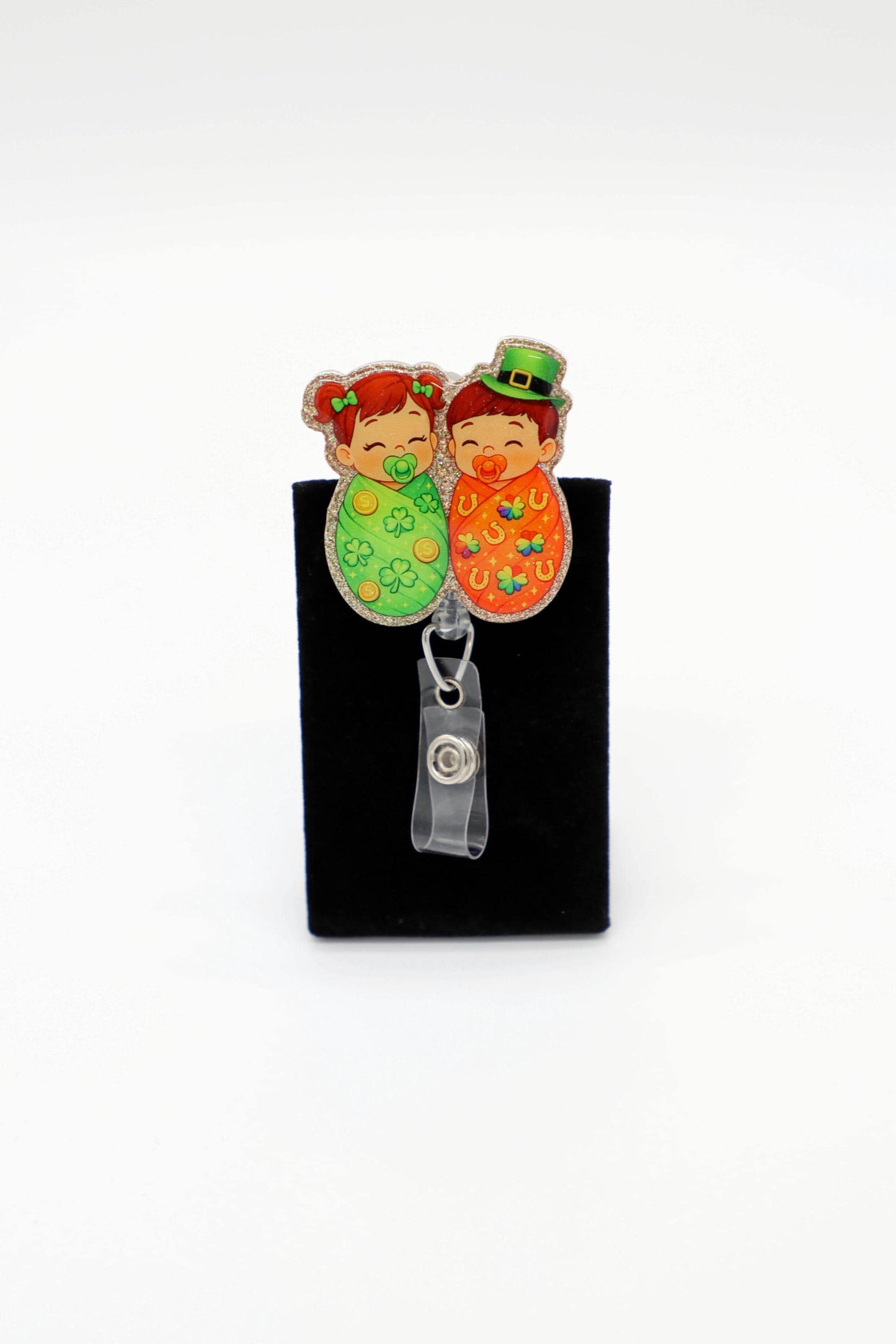 Baby St. Patrick's Day Themed Badge Reel